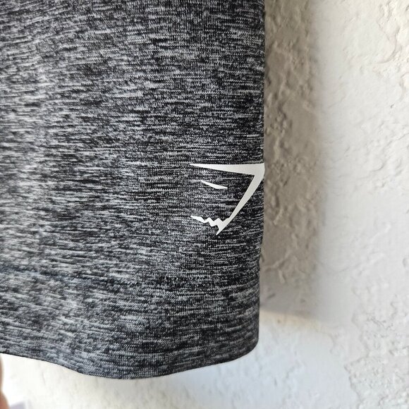 Gymshark Adapt Gray Black Ombre Compression Seamless Bike Shorts Workout XL NWT - Picture 5 of 6